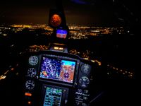 Helicopter Rotorcraft Night LPV Approach Salzburg